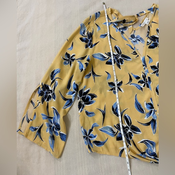 Melissa Nepton Ava Yellow Floral Top   NWT - Picture 8 of 12
